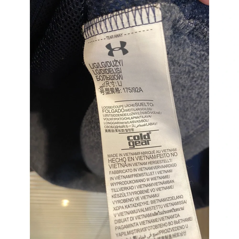 Under Armour St Louis Cardinals ColdGear Full‎ Zip Jacket Mens Large Grey Navy